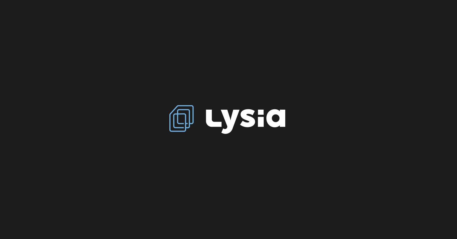 Les supports de communications réalisés pour Lysia