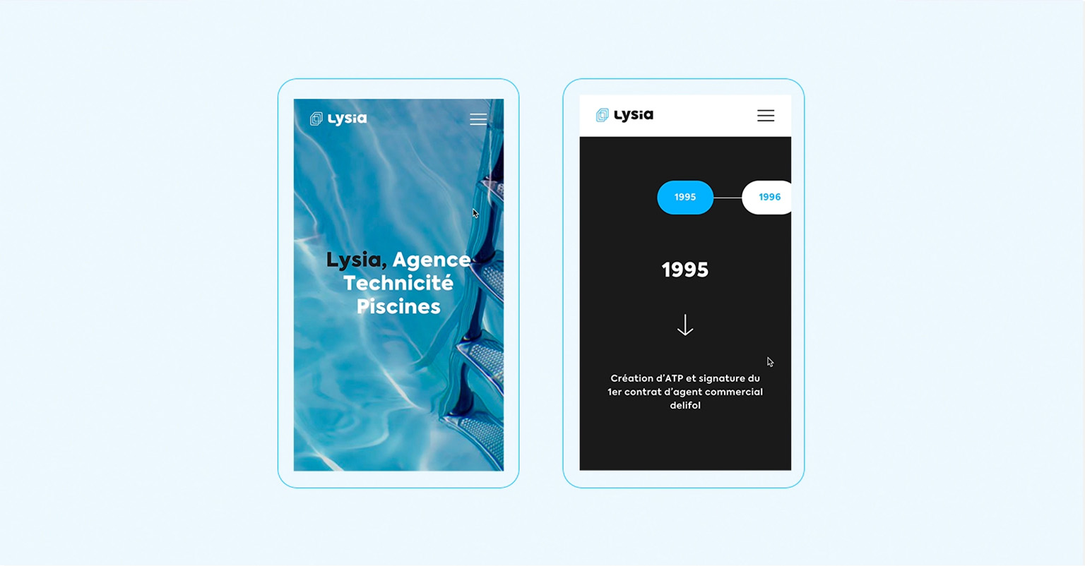 Les supports de communications réalisés pour Lysia