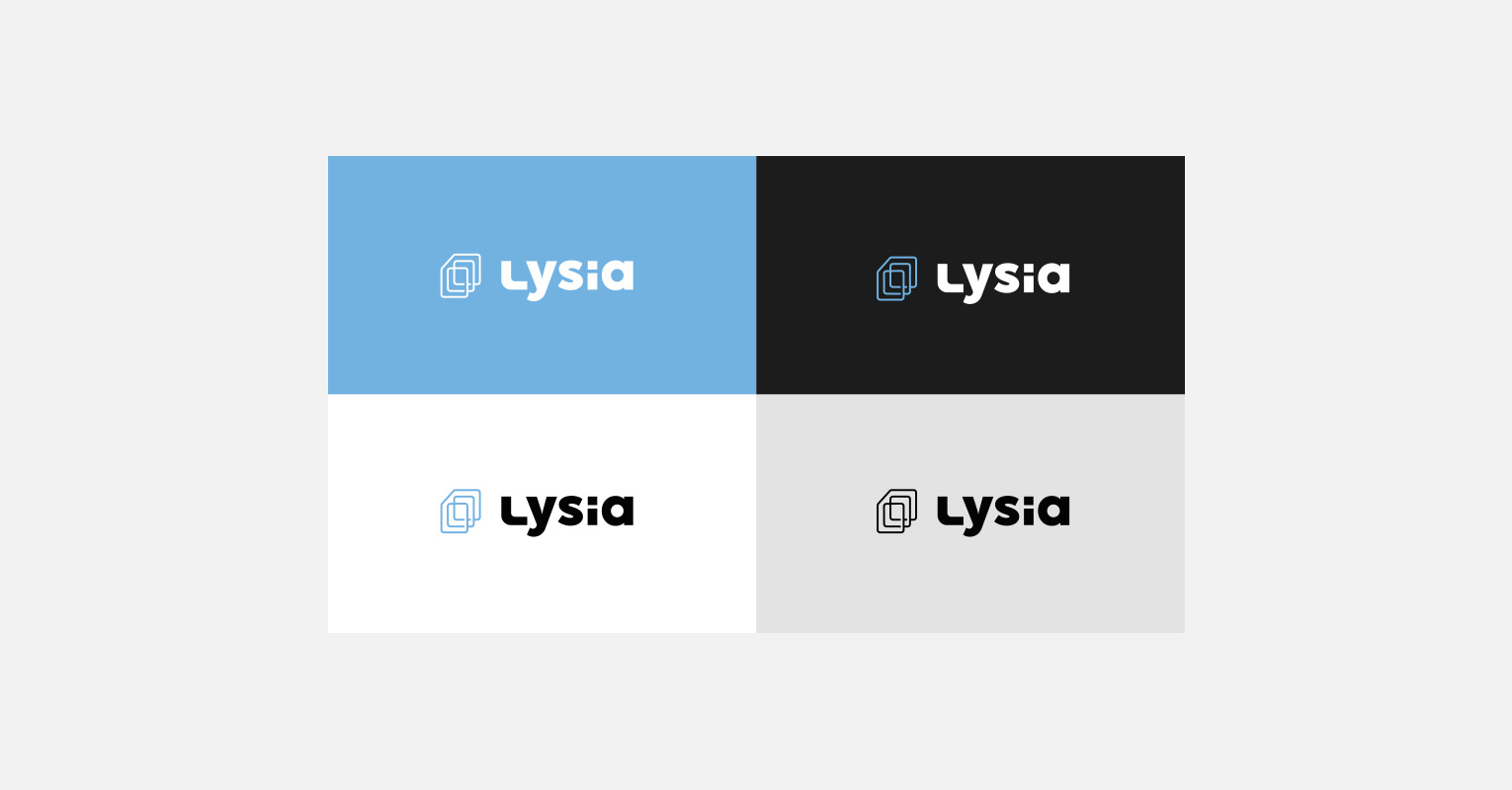 Les supports de communications réalisés pour Lysia